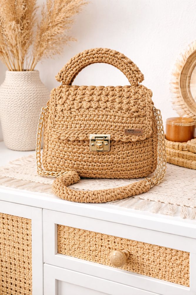 Gehäkelte Handtasche